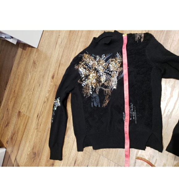 Anthropologie Knitted Knotted fete sequin sweater - Picture 11 of 13